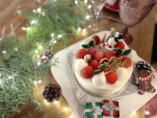 【カップル・友達同士で！】選べるクリスマスケーキ+シャンメリー付プラン☆